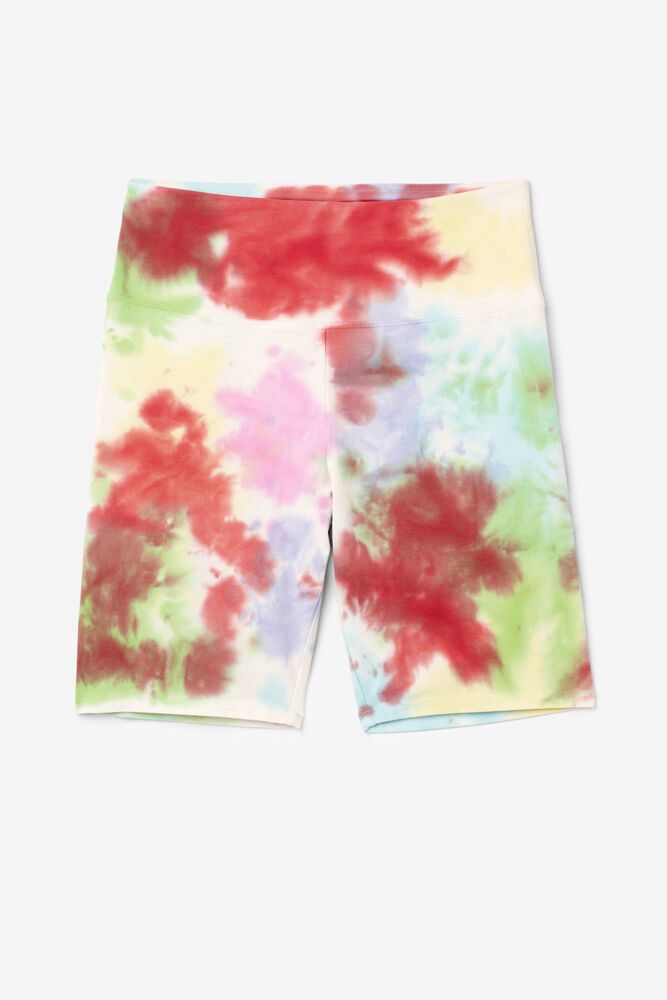 Fila Shorts Taima Tie Dye Bike Womens Multicolor - India RWH-281450